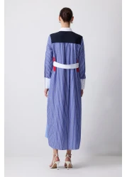 Touche Prive فستان قميص بلون واحد