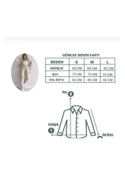 ZF BUTİK Women's Beige Double Linen Shirt, Top and Bottom Set with Trousers