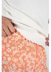 Kyron Girl's White T-Shirt and Floral Print Pink Pants Set / with Different Color Options