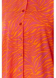  Collection Abstract Pattern Woven Beach Shirt Tbess24Go00027