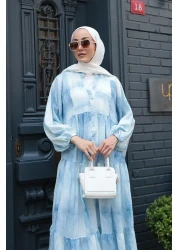 LOCCO فستان نسائي موديل كاتليا باللون الأزرق