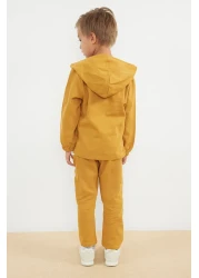 TRENDYOLKIDS Boys' Seasonal Suit - Thin Printed Cotton Knitted, Tkdaw25Au00043