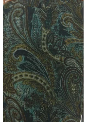  Collection نمط شال أخضر - فستان شتوي منسوج منتفخ TWOAW23EL01436