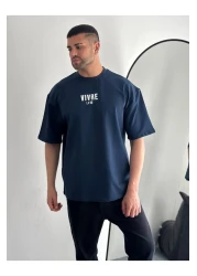 İLKCET MODA La Vie Unisex Printed Oversize T-shirt