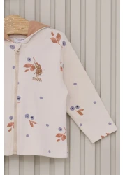 U.S. Polo Assn. Floral Pattern Licensed Baby Girl 3 Piece Set