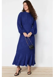  Modest Saks Jacquard Floral Woven Dress Tctss24Eb00064