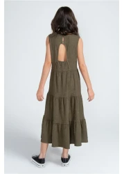 Kyron Girls' Wrapped Dress / with Different Color Options