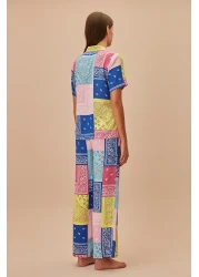 Suwen Patch Masculine Pajama Set