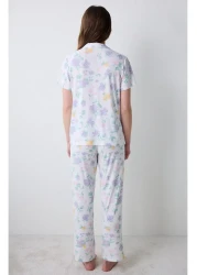 Penti طقم بيجامة متعدد الألوان بنطلون قميص Love More