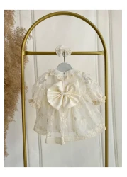 Hobidik Baby Cream Vintage Dress Set