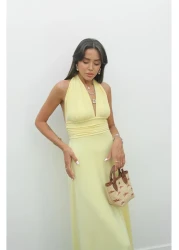 Havoş فستان الرسن الأصفر