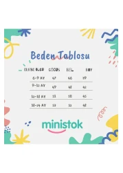 ministok Mira Baby Girl Dress with Ruffle Collar and Embroidery