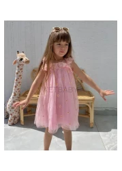 KETBaby فستان بناتي بحزام مطرز على شكل ديزي