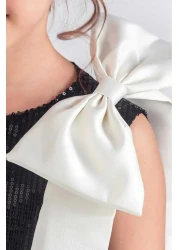 vestitino فستان أنيق مع تنورة ترتر 3 طبقات