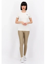 Puma بلوزة رياضية نسائية مناسبة للتدريب، باللون البيج