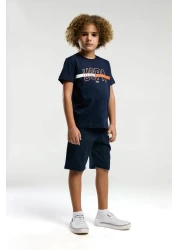 U.S. Polo Assn. U.S. Polo Assn. Boy's Navy Blue Bermuda Suit