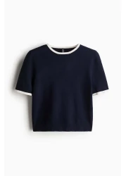 H&M Fine-knit T-shirt