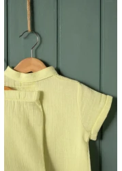 Montisu 100% Cotton Muslin, Baby Boy Set, 2 Piece (T-shirt + Shorts)