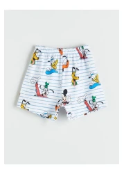 LC Waikiki تي شيرت وشورت مطبوع عليه ميني ماوس للأولاد الصغار مكون من قطعتين