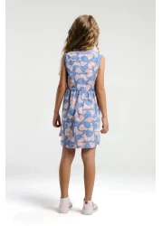 U.S. Polo Assn. قاعدة. بولو أسن. فستان بناتي برتقالي