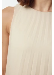  Modest فستان ملابس داخلية بيج مطوي - TCTAW25EB00089