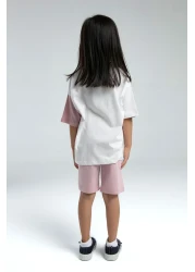 U.S. Polo Assn. Girl's Pink Bermuda Set