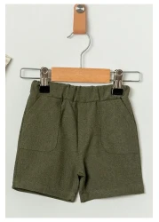 Chicsy Baby طقم مكون من قطعتين مع قميص وسروال قصير للأطفال والرضع - نمط مخطط، وأكمام قصيرة قابلة للتعديل