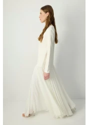 Touche Prive فستان كريب مشبك من الشيفون