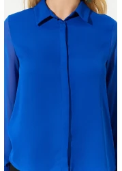  Collection Transparent Baby Blue Woven Shirt - Regular Regular Fit TWOAW20GO0116