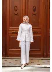 LOCCO Women's Bea Suit White