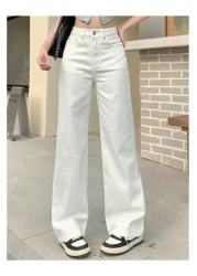 SHEVEGA White Wide Leg Wide Leg Jeans