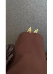 HAZELANNA فستان بني مرير بدون حمالات مكون من قطعتين