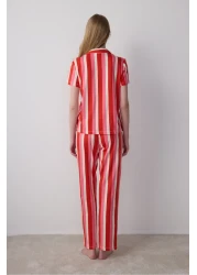 Penti Sophie Shirt Pants Ecru Pajama Set