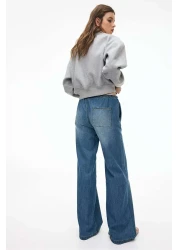 H&M Denim drawstring trousers