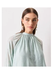 İpekyol Green Woven Blouse