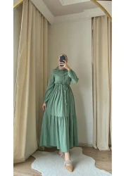 PARQAURA فستان حجاب صيفي ملفوف