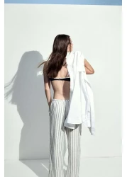 H&M Straight drawstring trousers