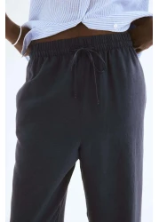 H&M بنطلون من مزيج الكتان