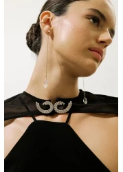 Manuka فستان سهرة فرنسي معطف أسود