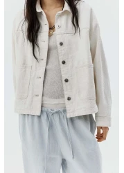 H&M بنطلون جينز برباط