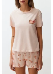  Collection Multicolored Animal Patterned Pajamas Set in Questions Thmss24Pt00198