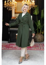 EBRUTESETTÜR معطف واق من المطر مرن بحزام متنقل