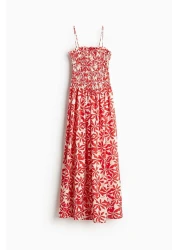 H&M فستان بأشرطة مع صدّار مزركش