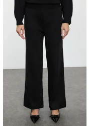  Modest Knitwear Bottom-top Set - Black Sequin Embroidered TCTAW25US00090