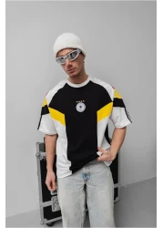 KUN SPORTSWEAR Retro Nostalgic Oversize Unisex T-Shirt with Crest Embroidery