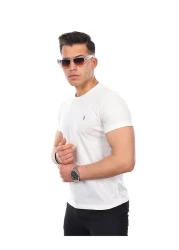 Kozik Men's Black-Grey-White Standard Fit Crew Neck 100% Cotton Non-Shrink 3-Piece Men's T-Shirt Pack