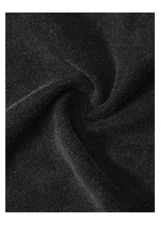 PENTHİLUS تي شيرت مطبوع عليه عبارة Faith over Fear مصنوع من القطن العضوي باللون الأسود للجنسين