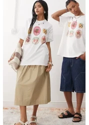 The Champ Clothing Unisex Oversize 100% Cotton Fruit Label White T-Shirt Reclaimed Vintage Style