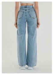 LAMİRAMOOD KarYama Palazzo High Waist Comfortable Trousers Wide Leg