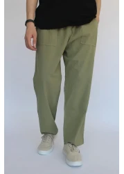 nobility jean بنطلون كتان صيفي للجنسين مع خصر مطاطي، مقاس مريح، بنطلون كتان قطني برباط رائع